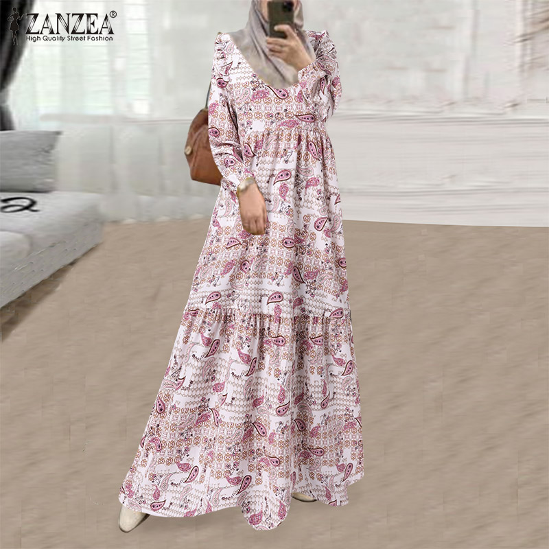 HijabFab ZANZEA Muslimah Womens Long 