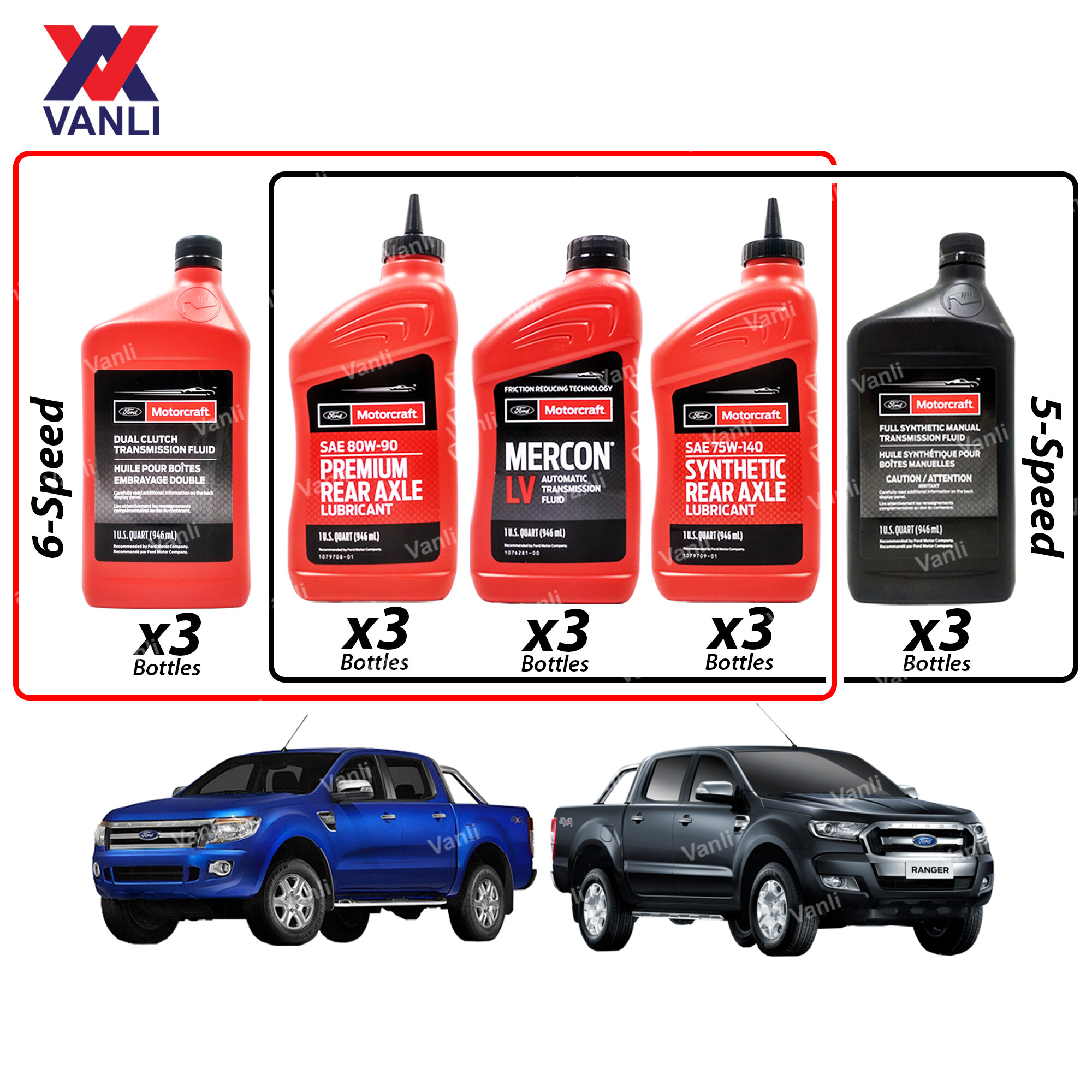 Ford Motorcraft Genuine Xt M5 Qs Full Synthetic Manual Transmission Fluid 1 U S Quart 946ml Xtm5 Qs Lazada