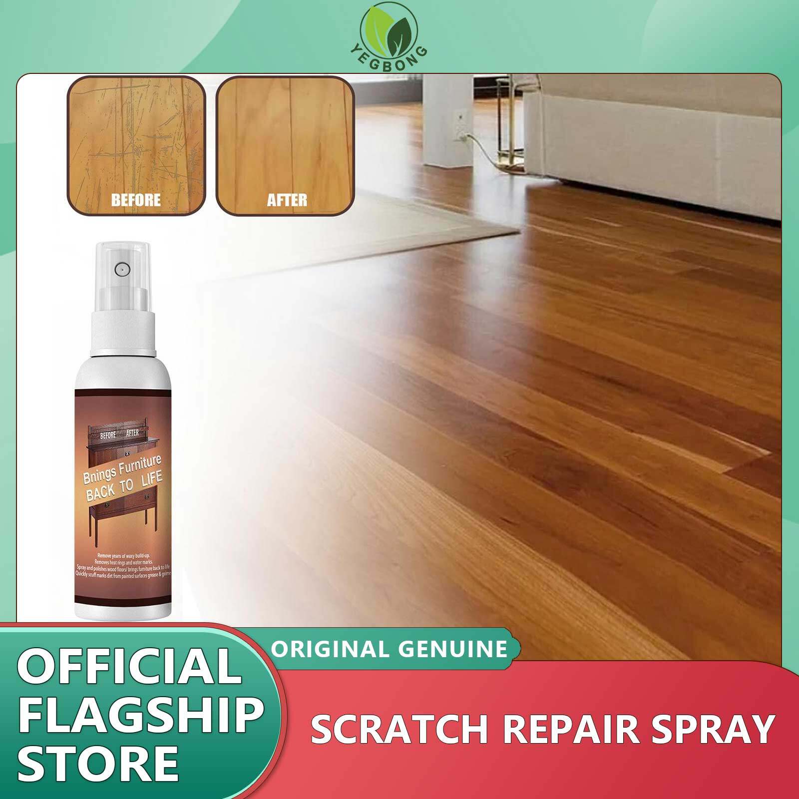 Jue-Fish Furniture Scratch Remover Fix Scratch Repair Paint Wooden Table Bed Floor Repair Liquid Easy to Use Furniture Floor Repair Paint Wax Furniture Paint Table Complementary Wooden Scratch Fast Spray Color Acting Repair ราคา 144 บาท*ส่งฟรี