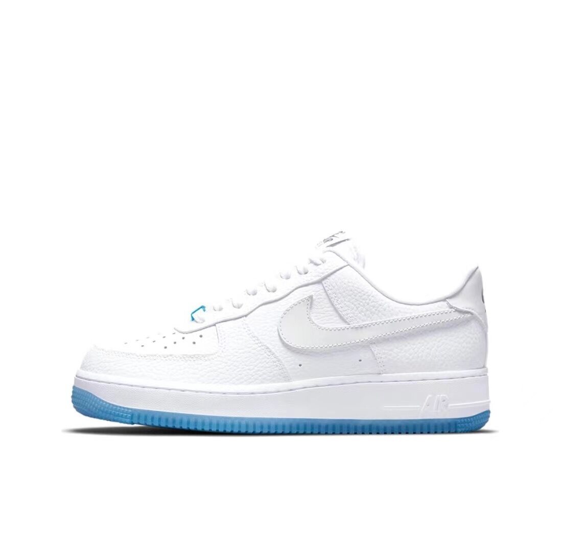 giày thể thao nam Giày thể thao Nike Air Force 1 Low 07 LX UV Thermal Heel Low Top cho nữ Màu xanh trắng giày thể thao