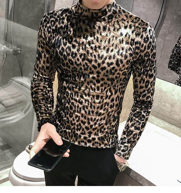 leopard t shirt mens