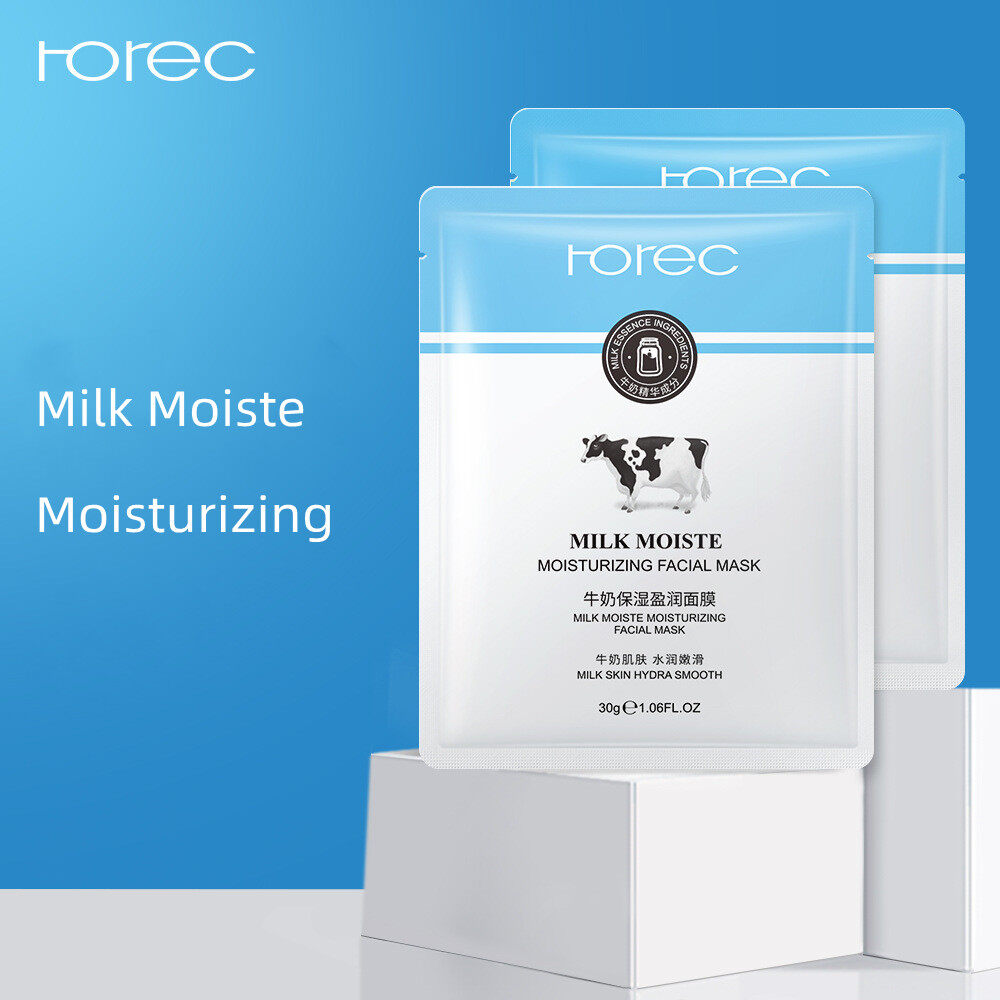 Rorec 10 chiếc mặt nạ dưỡng ẩm da mặt milk moiste chăm sóc da
