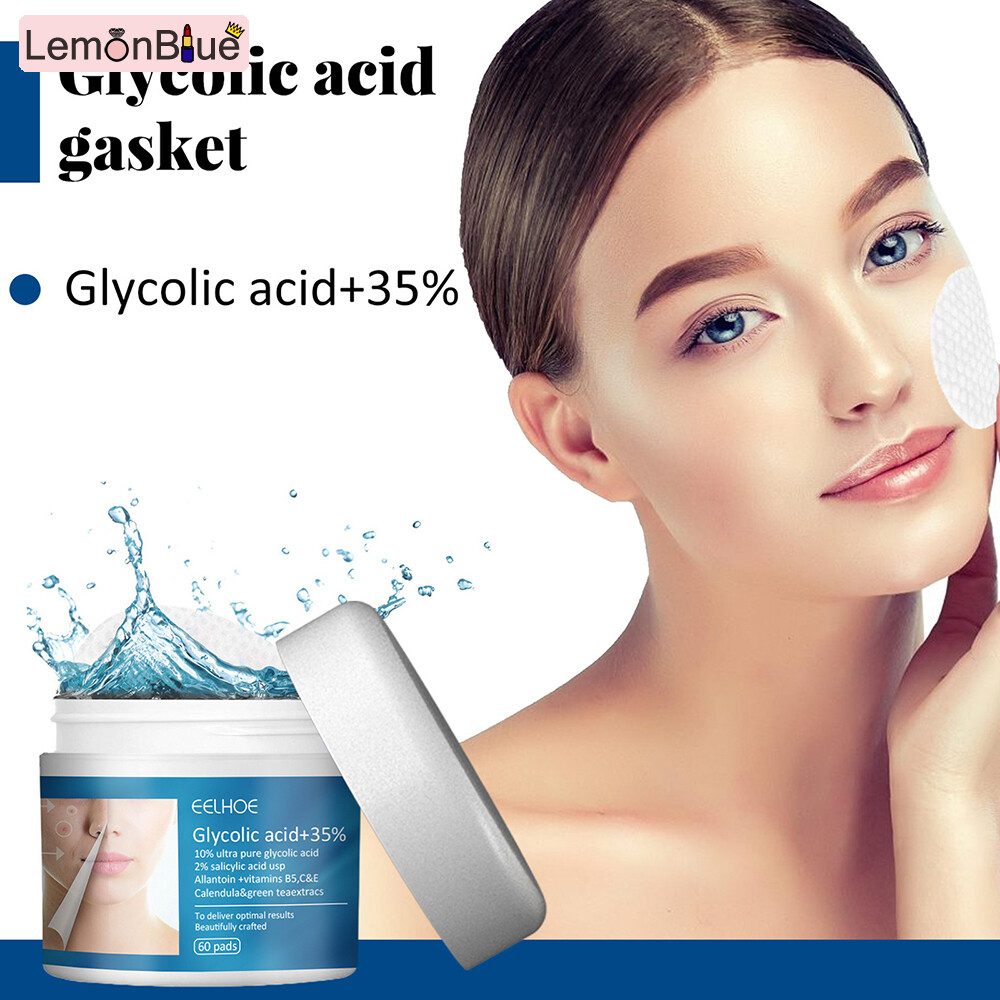 Gambar LemonBlue Glycolic Acid Acne Pads Exfoliating Resurfacing Reduce Pores Complexion 60pcs for All Kind Skin Effective Perfecting Face Pads 60pcs Facial Treatments