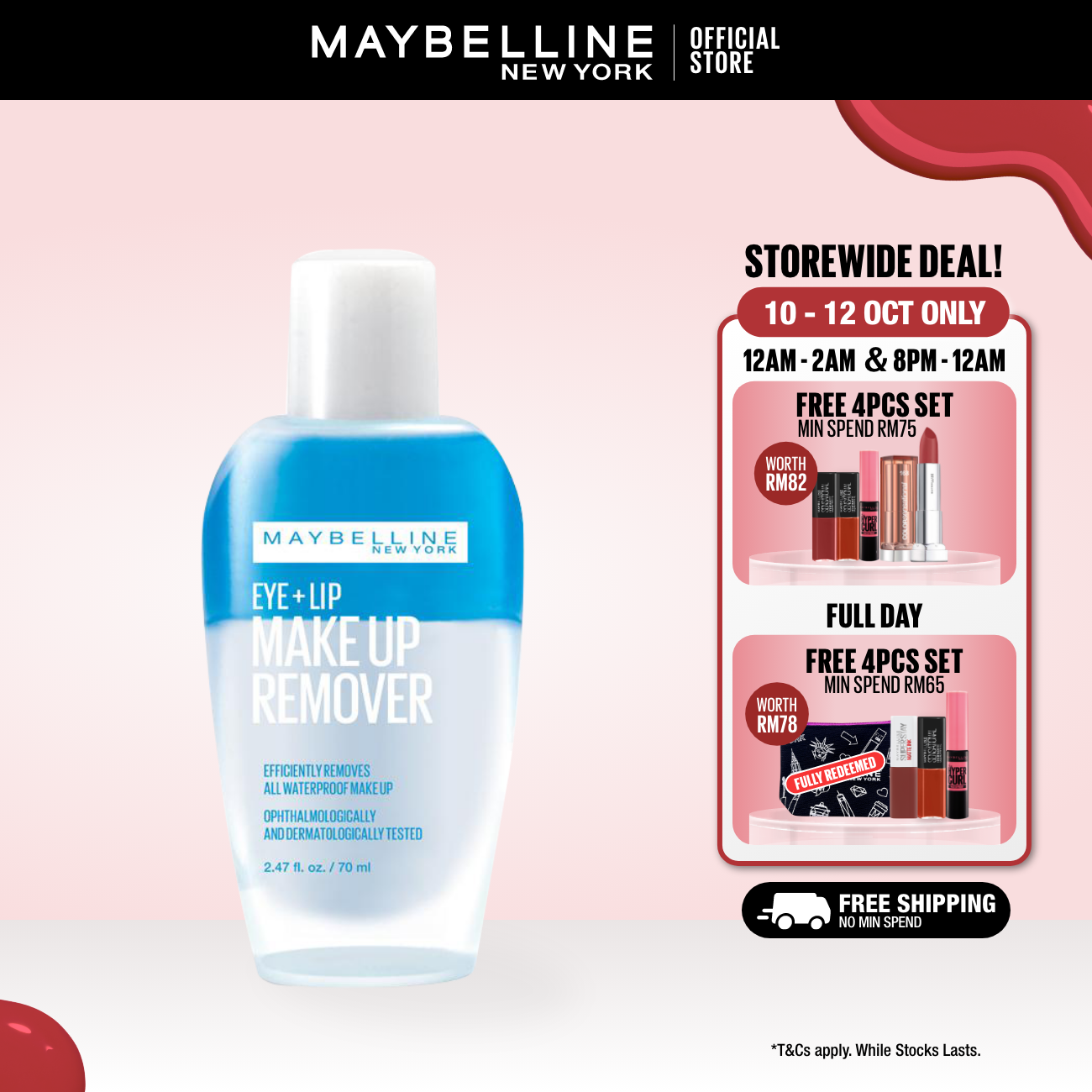 Gambar Maybelline Lip And Eye Makeup Remover 150ml