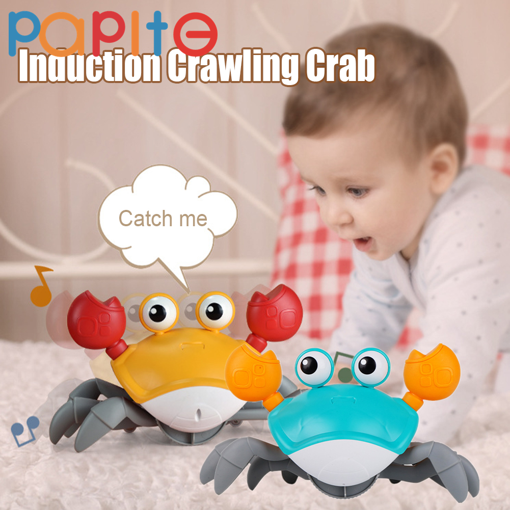 PAPITE Crawling Crab Toy Baby Infants Waking Induction Crabs Automatic