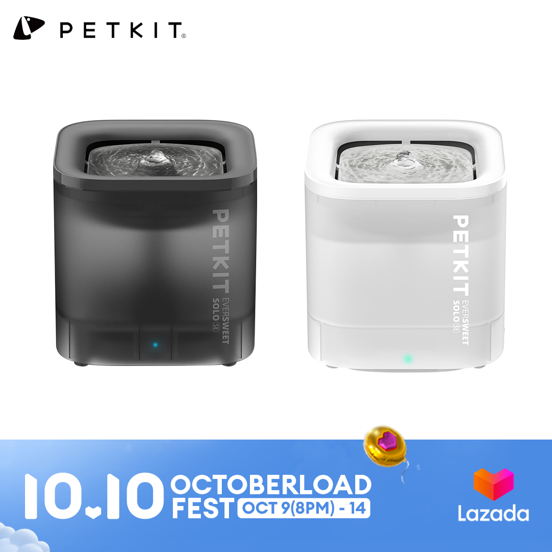 PETKIT New Cat Water Fountain with Wireless Pump, Ultra Quiet 65oz/1.85L Pet Water Fountain for Cats and Dogs Inside, Detachable Design Easy to Clean and Assemble, Filters Included ราคา 1,337 บาท*ส่งฟรี