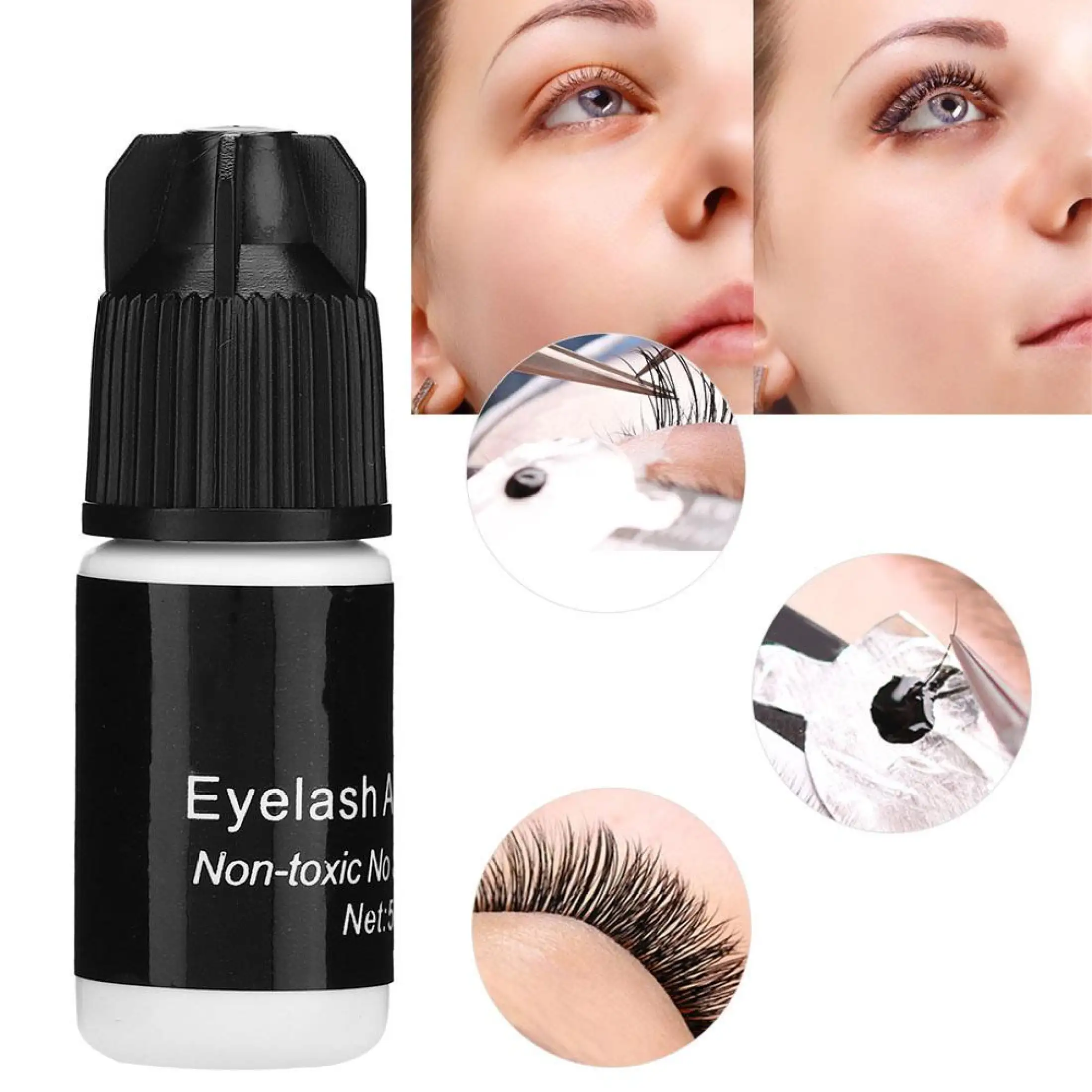 Lowest Price 5ml Quick Drying Eyelash Extension Glue Long Lasting Grafting Eyelash Adhesive Lazada Singapore