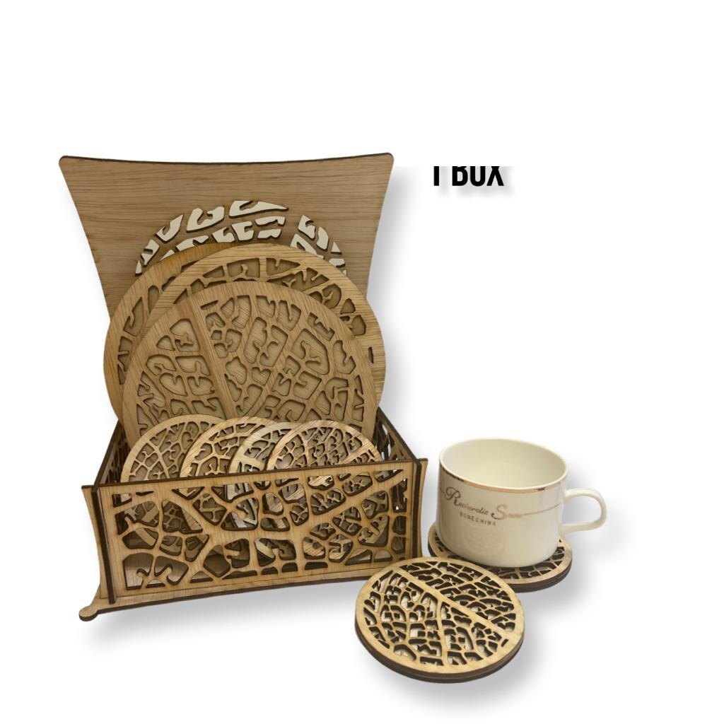 Gambar Cup Coaster Sets Come With 3 Pot Coasters, 6 Cup Coasters and 1 Box    coaster for cup   coaster for mug