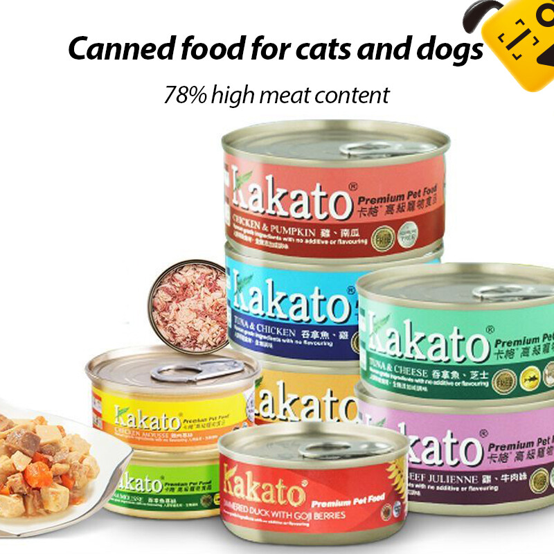 Kakato Cat and Dog Staple Food Canned Food Supplement Nutrition Cheek Fattening Become Kittens Universal Snack Wet Food ราคา 159 บาท*ส่งฟรี