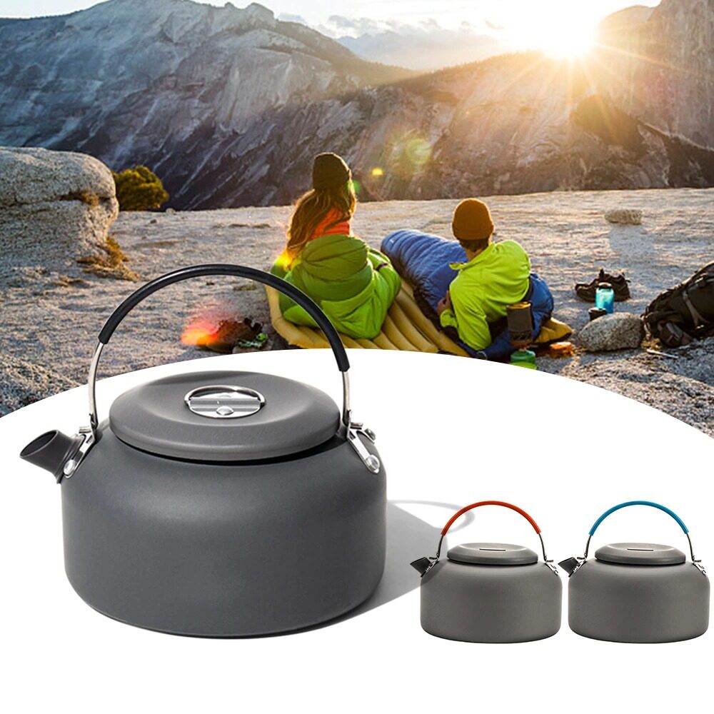 0.8l/1.4l Camping Teapot Kettle Portable Lightweight Large Capacity Outdoor  Tea Coffee Pot For Hiking Backpacking Picnic Travel - Outdoor Tableware -  AliExpress