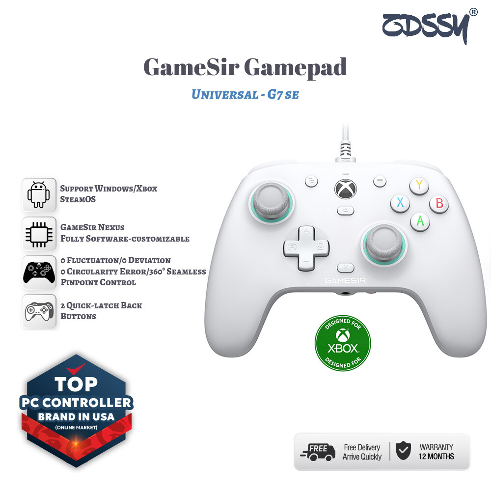 ZDSSY GameSir G7 SE Xbox Gaming Controller Wired Gamepad for Xbox Series X, Xbox Series S, Xbox One, with Hall Effect Joystick ราคา 3,681 บาท*ส่งฟรี