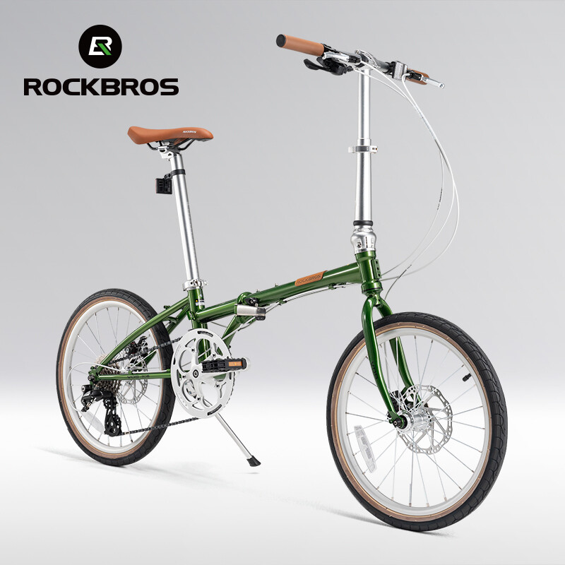 Rockbros 20 Inch Xe đạp gấp phanh đĩa Xách Tay Foldabel Xe Đạp Shimano 8-Tốc Độ Trọng Lượng Nhẹ Giải Trí Thành Phố Dành Cho Người Lớn Xe Đạp