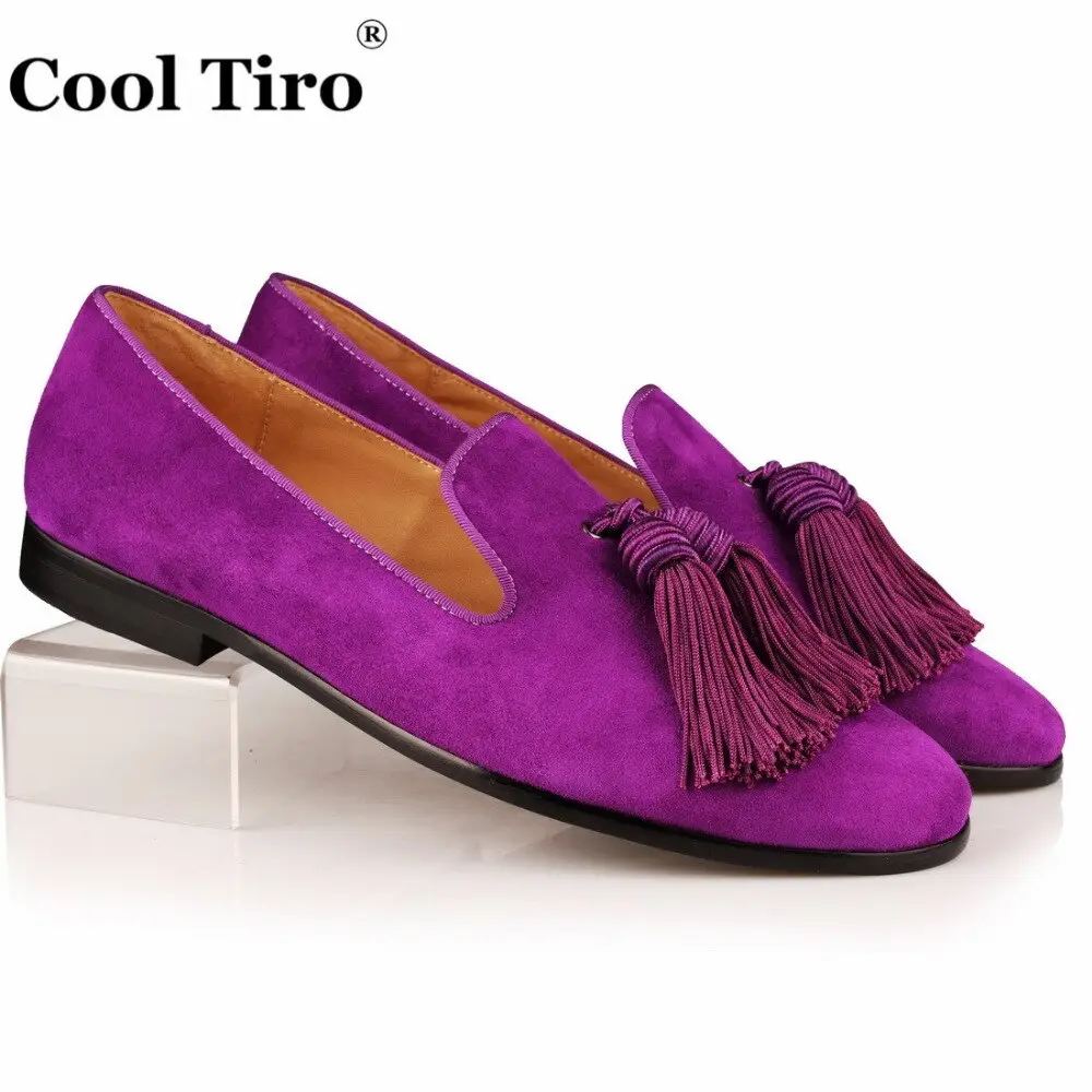mens purple suede shoes
