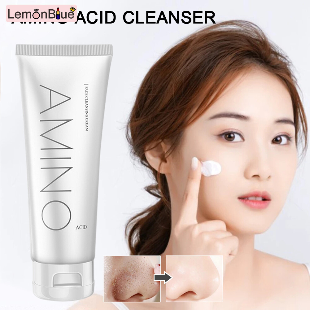 Gambar LemonBlue Moisturizing Amino Acid Facial Cleanser Gentle Foam Cleanser Face Cleaning moisturizing refreshing oil control facial cleanser face cleaning washing gentle Amino Acid