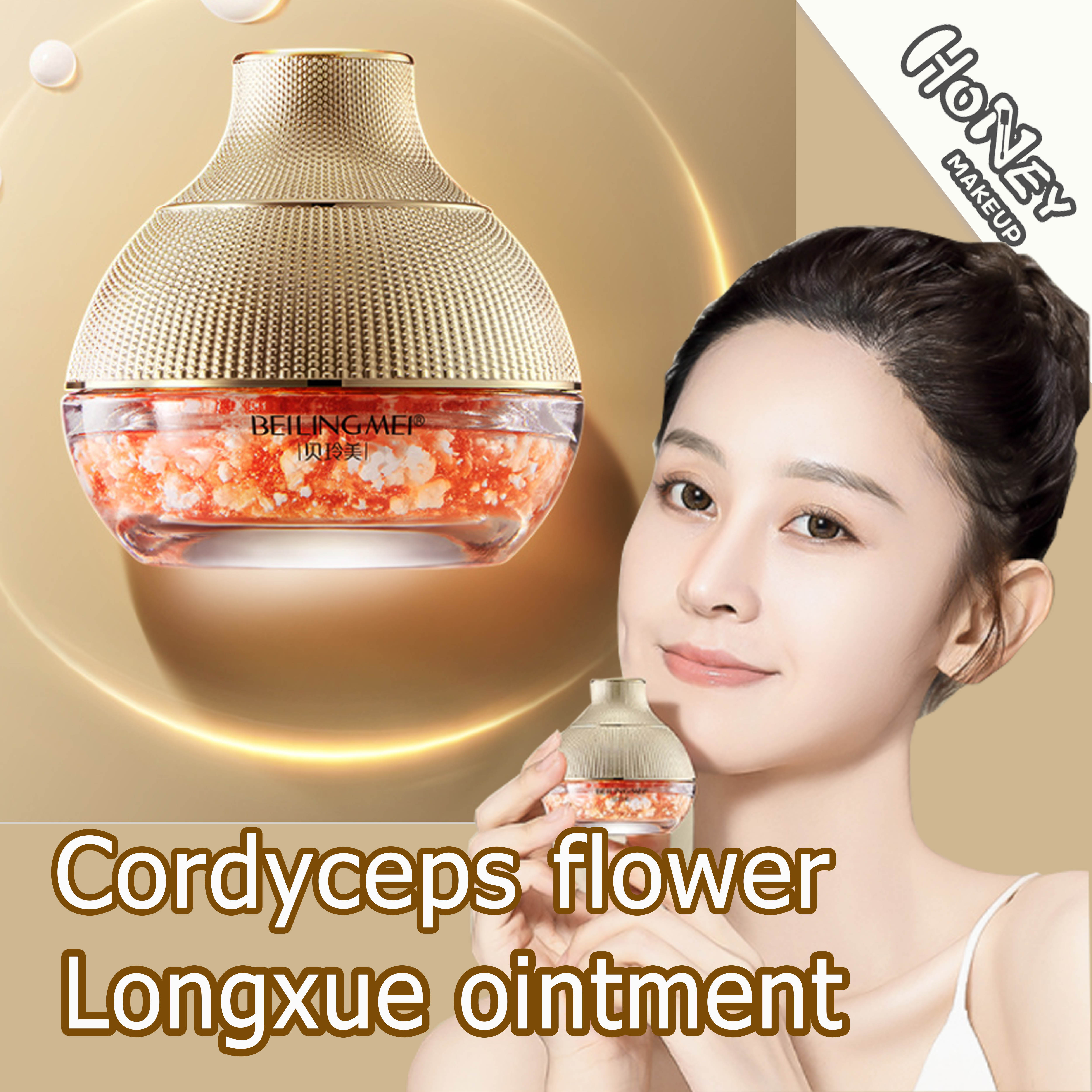 Gambar Honey Makeup Cordyceps sinensis dragon s blood noblewoman cream hydrates, nourishes and brightens the face to repair the skin