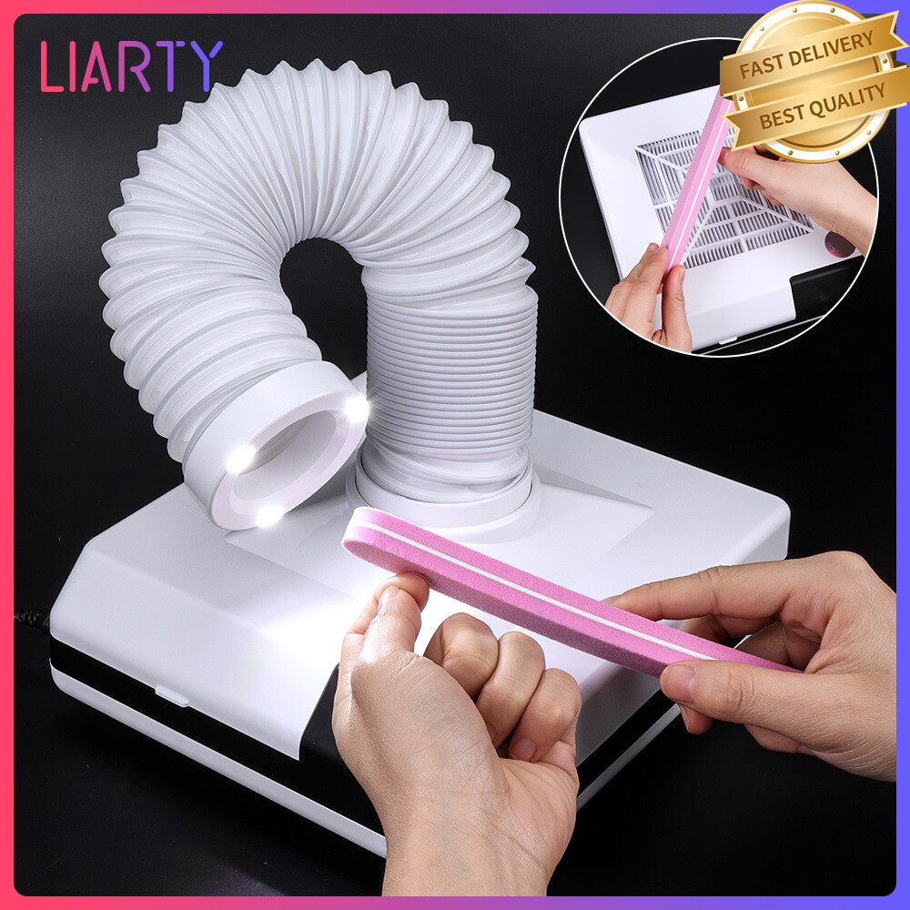 Gambar LIARTY Nail Art Dust Collector LED Nail Suction Dust Collector Retractable Elbow Reduce Nail Dust