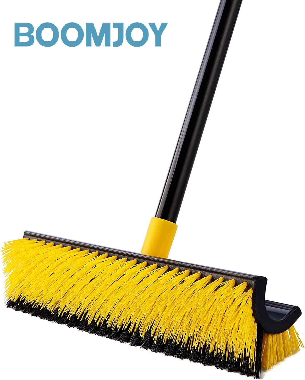 BOOMJOY Double-Sided Floor Scrub Brush Triangle Brush Corner Crevice Cleaning Brush Heavy Duty Stiff Bristle 65.5" for Cleaning Patio Bathroom Garage Kitchen Wall Deck Tub Tile ราคา 572 บาท*ส่งฟรี