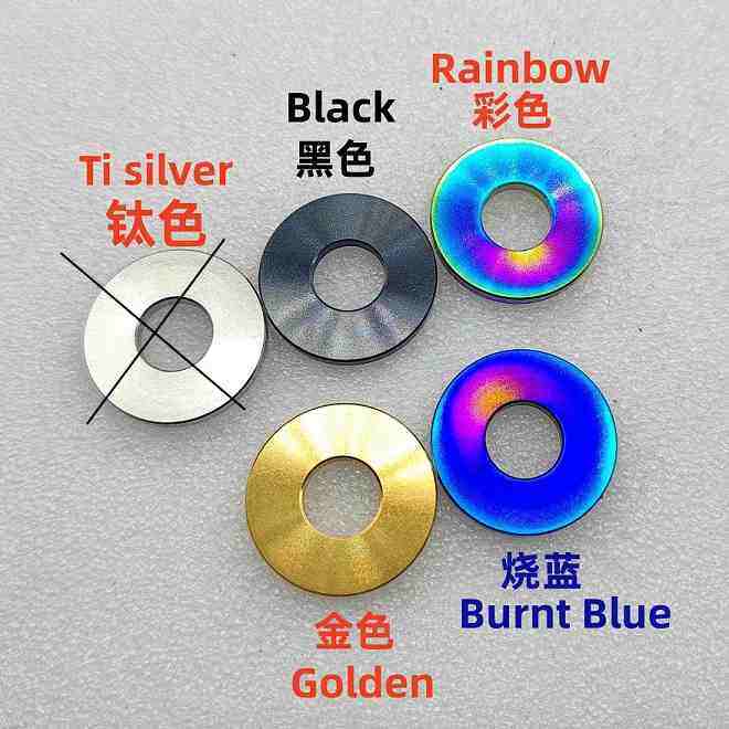 1pc Grade 5 Titanium Washers M5, OD15mm, 1.2mm thickness, wide washer, Titanium Alloy washer, Ti washer Fasteners