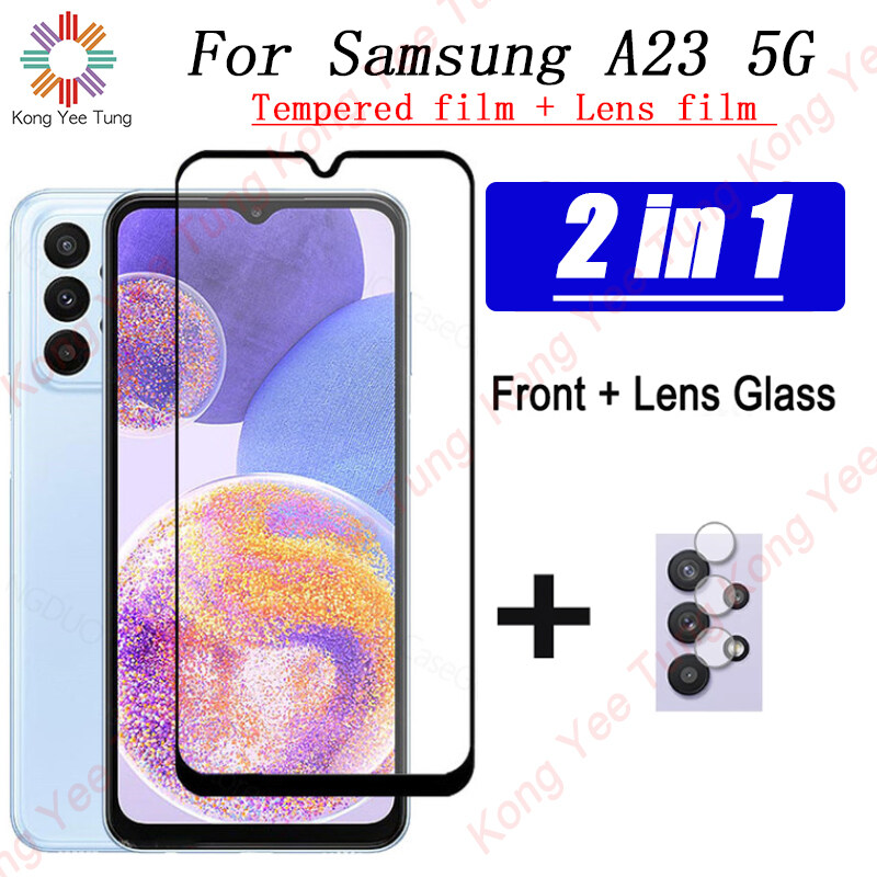 [KongYeetung] Kính Bảo Vệ 2in1 Cho Samsung Galaxy A23 5G Và Ống Kính Máy Ảnh Samsung Galaxy A23 5G Bảo Vệ Màn Hình Samsung A23 5G Kính Cường Lực Phim HD