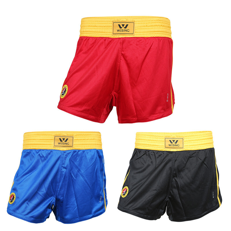 Wesing quần đùi võ thuật sanda wushu nam giới trưởng thành quyền anh võ thuật tổng hợp cho bé trai quần áo tập luyện thi đấu