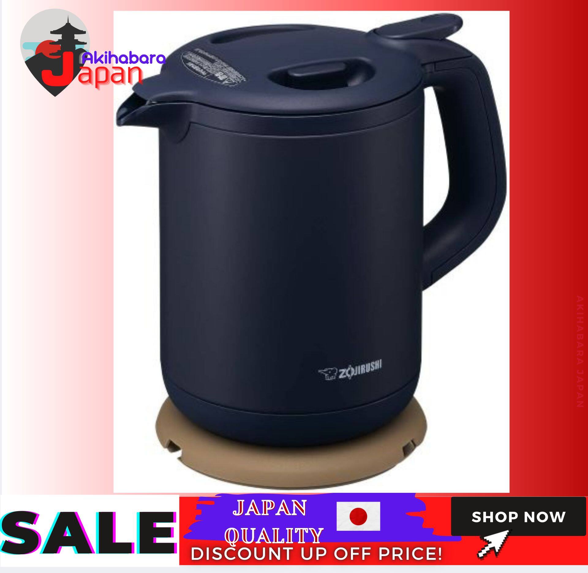 ZOJIRUSHI Electric Kettle 1L Fast Boiling Water Boiler For Home Office  Dormitory Dustproof Design Less Steam