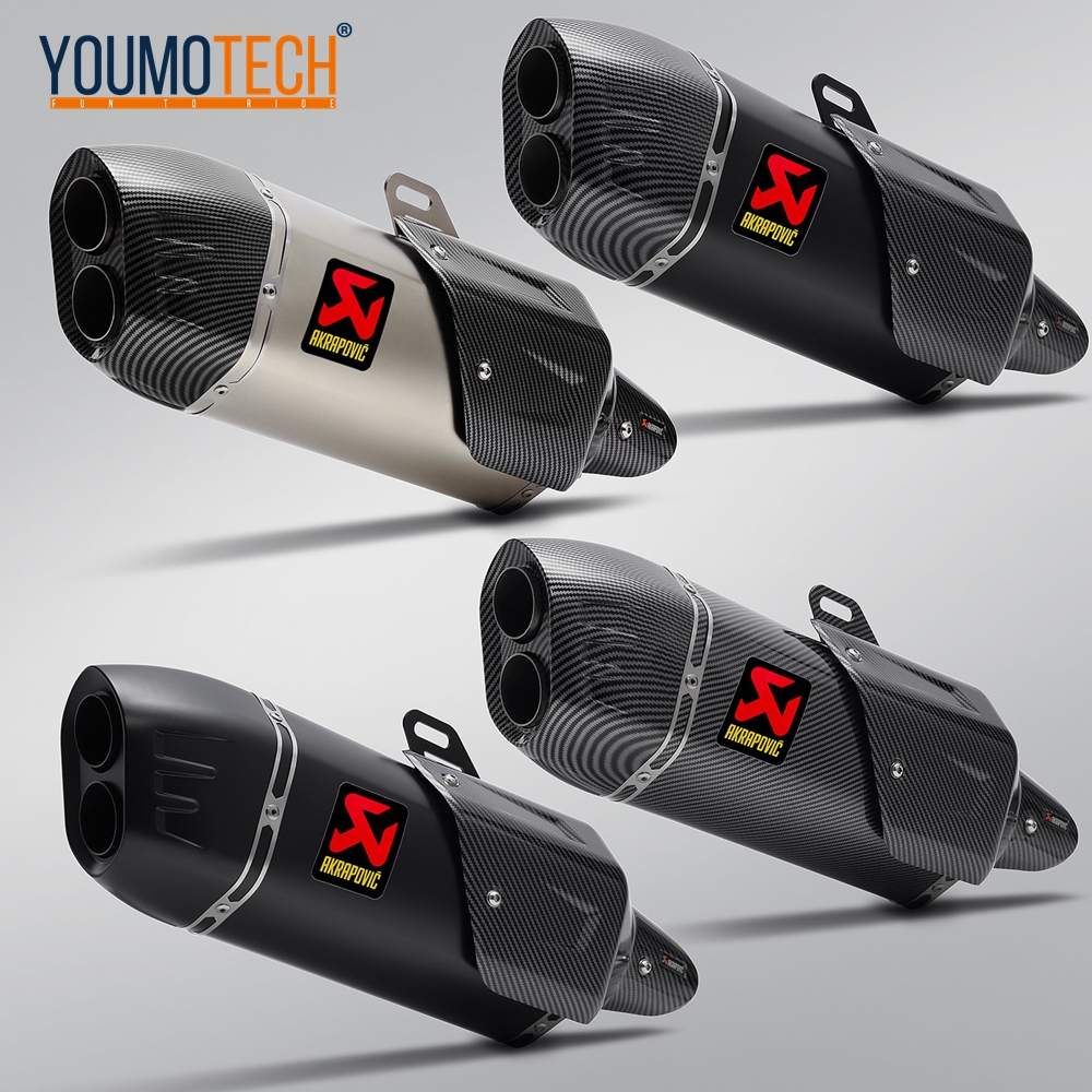 51MM Inlet Motorcycle Modified Exhaust Muffler Pipe Exhaust Canister Tail PIPE Vent Pipe Power End Pipe Universal For CFMOTO 800MT KTM 790duke Super duke 1290 cb500x CBR650F cb400f C650GT BWM F850GS F900XR ext ราคา 2,955 บาท*ส่งฟรี