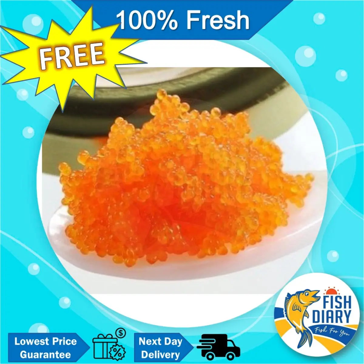 Halal Tobiko Flying Fish Roe 飛魚卵450g Free Delivery For Purchase Rm99 Penang Area Only Lazada