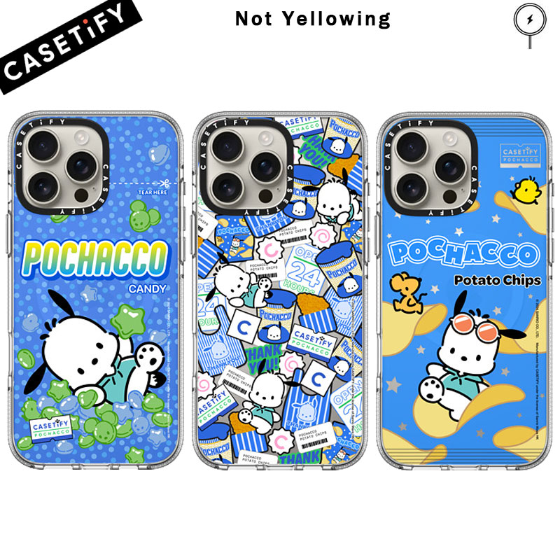 Pochacco X Casetify Crystal Clear Magsafe Case - Iphone 16/15/14