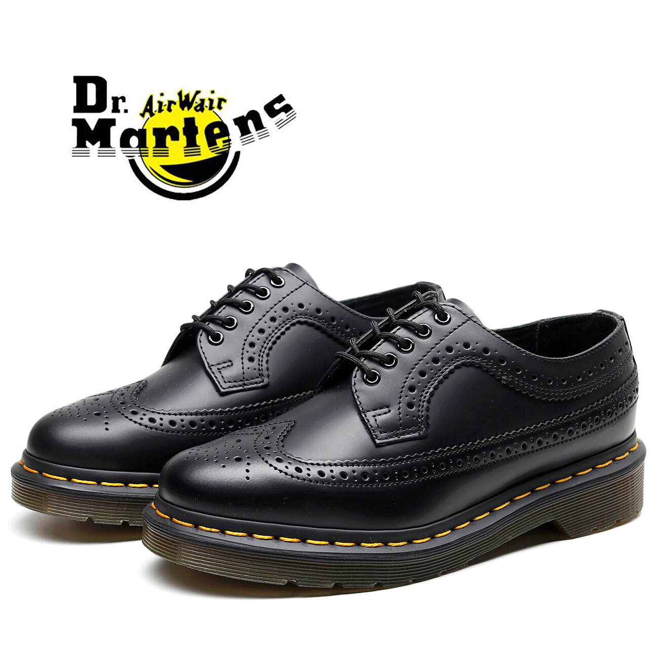 Dr martens giày martin air wair giày đi núi da 5 lỗ cổ thấp cho nữ giày cặp đôi mũi tròn đế dày cho nữ