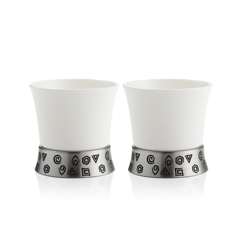 Gambar Royal Selangor Five Elements Collection Pewter Bone China Tea Cup (Pair) Gift
