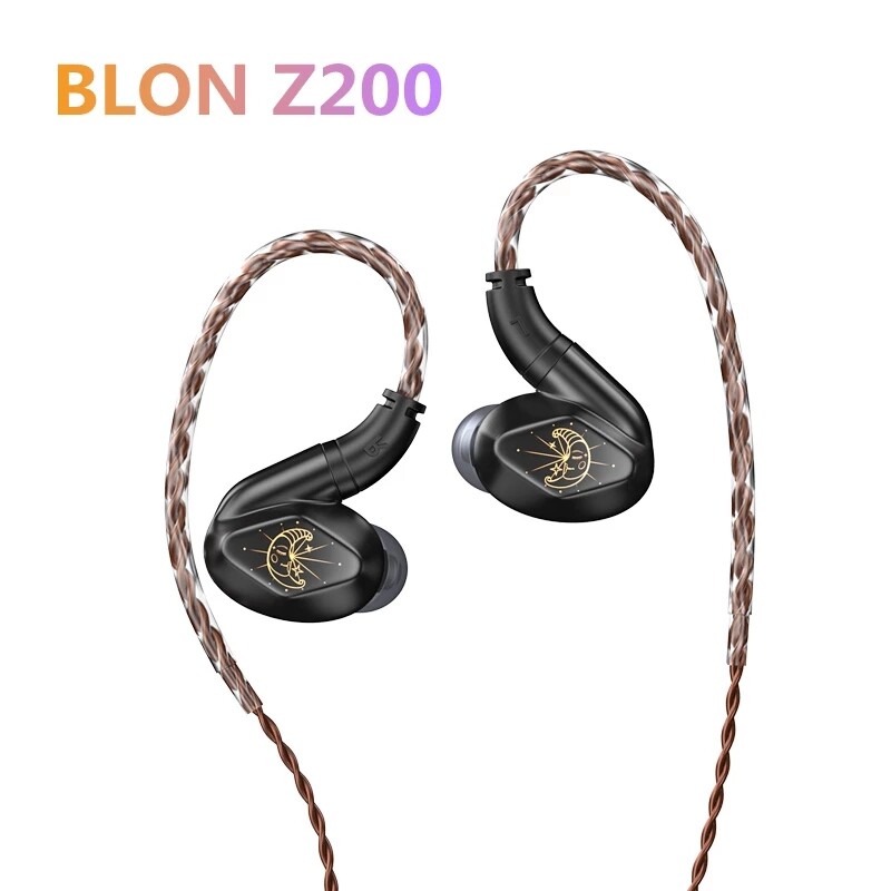 Tai nghe nhét tai hifi cấu trúc khoang âm thanh kép màng carbon blon-z200 10mm tai nghe nhét tai có dây blon z200 bl03