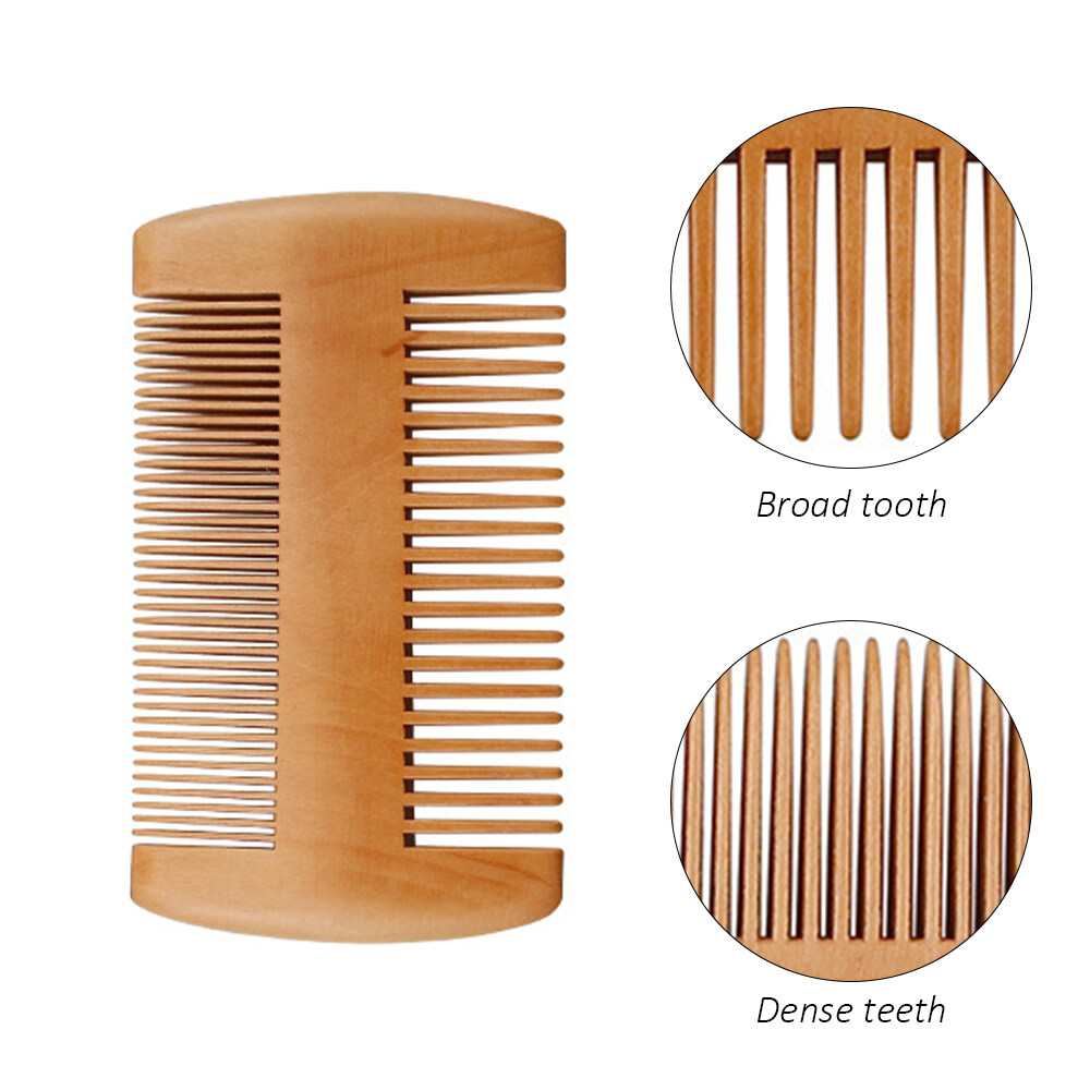 Bàn Chải Râu Gỗ Lông Heo Rừng Mềm Tự Nhiên Bộ Lược Chải Râu, Dụng Cụ Cạo Râu Thợ Làm Tóc Cho Nam, Bộ Lược Chải Ria Mép Có Túi