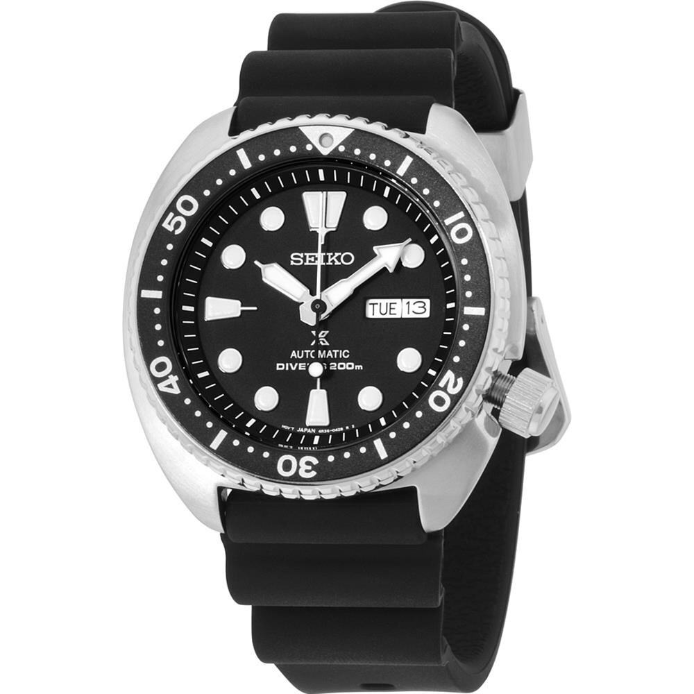Đồng hồ Seiko cổ sẵn sàng (SEIKO SRP777 Watch) New Seiko SRP777 Prospex Automatic  Black Rubber Strap Diver's Men's Watch [Hộp & Sách hướng dẫn của Nhà sản  xuất + Người bán