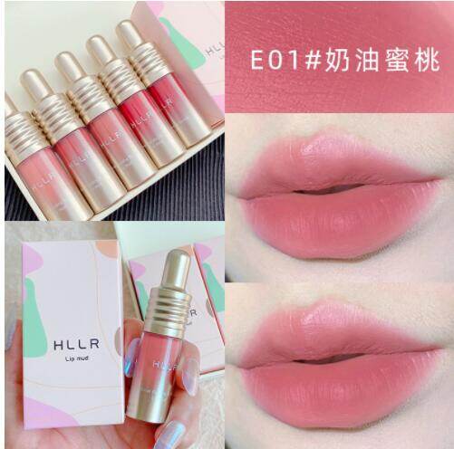 Gambar Lip glaze does not fade matte matte white makeup lipstick