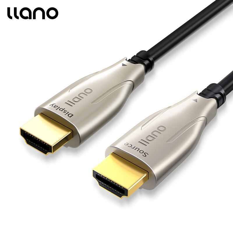 llano HDMI Active Optical Cable 10m/15m/20m/30m/40m/50m 4K/60Hz 18Gbps Bandwidth Super High Quality Invincible HDMI HD AOC Optical Fiber Cable for Laptop Computer Gaming TV Cinema Projectior / Monitor / Display Cable ราคา 1,511 บาท*ส่งฟรี