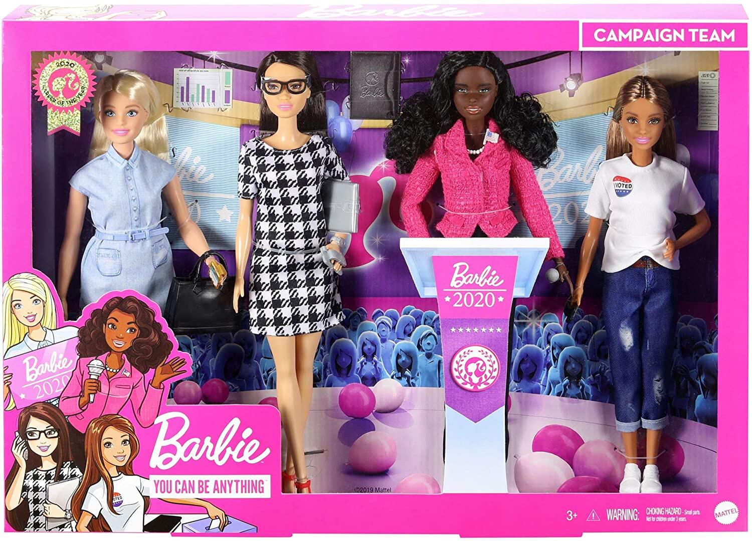 Barbie Campaign Team Giftset with Four Dolls