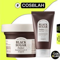 [SKINFOOD] Black Sugar Perfect Scrub Foam / Black Sugar Wash off/ Black Sugar Strawberry Wash off / Perfect Scrub 2X 100g