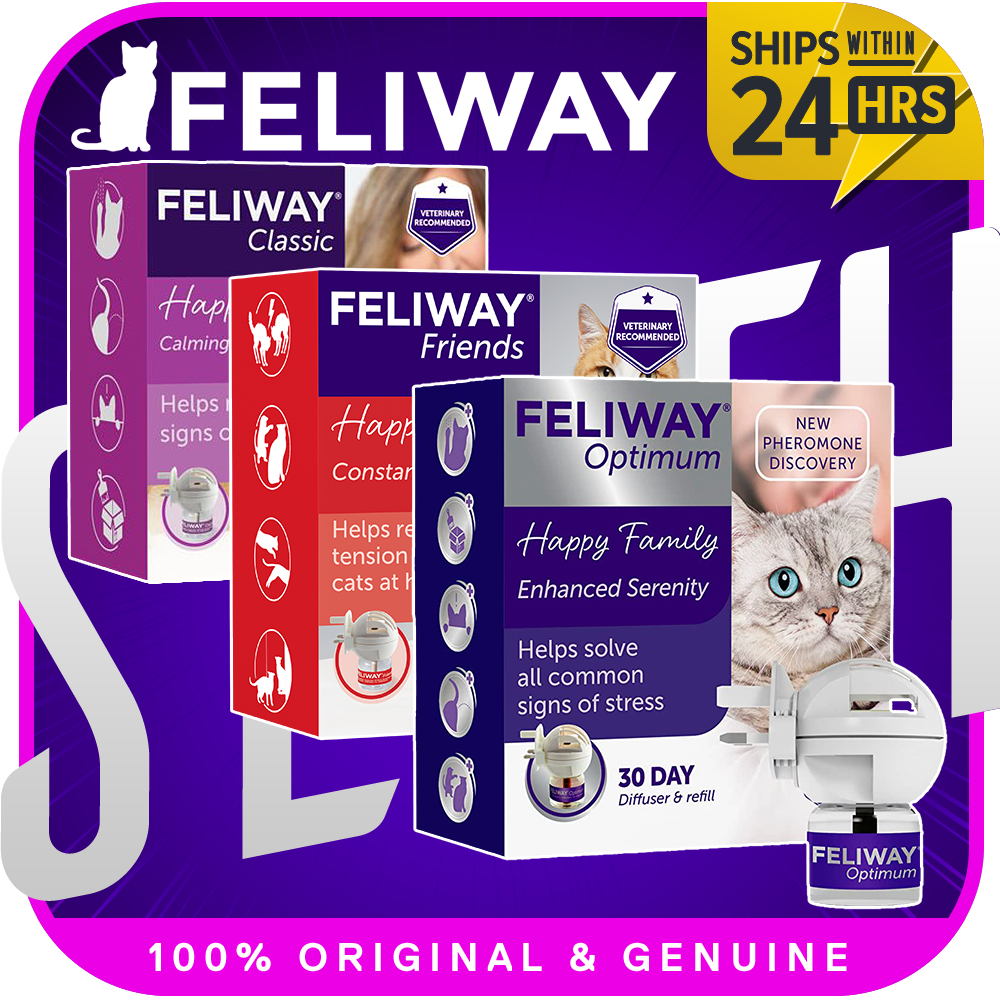 Feliway Friends Diffuser Refill Spray Cat Calming Starter Kit