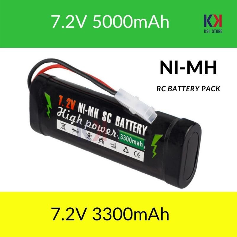Batteria Ni-MH 7.2V 3000mAh Per Auto Radiocomandate: Connettore Deans/T-Plug, Compatibile CS-NS300D37C115