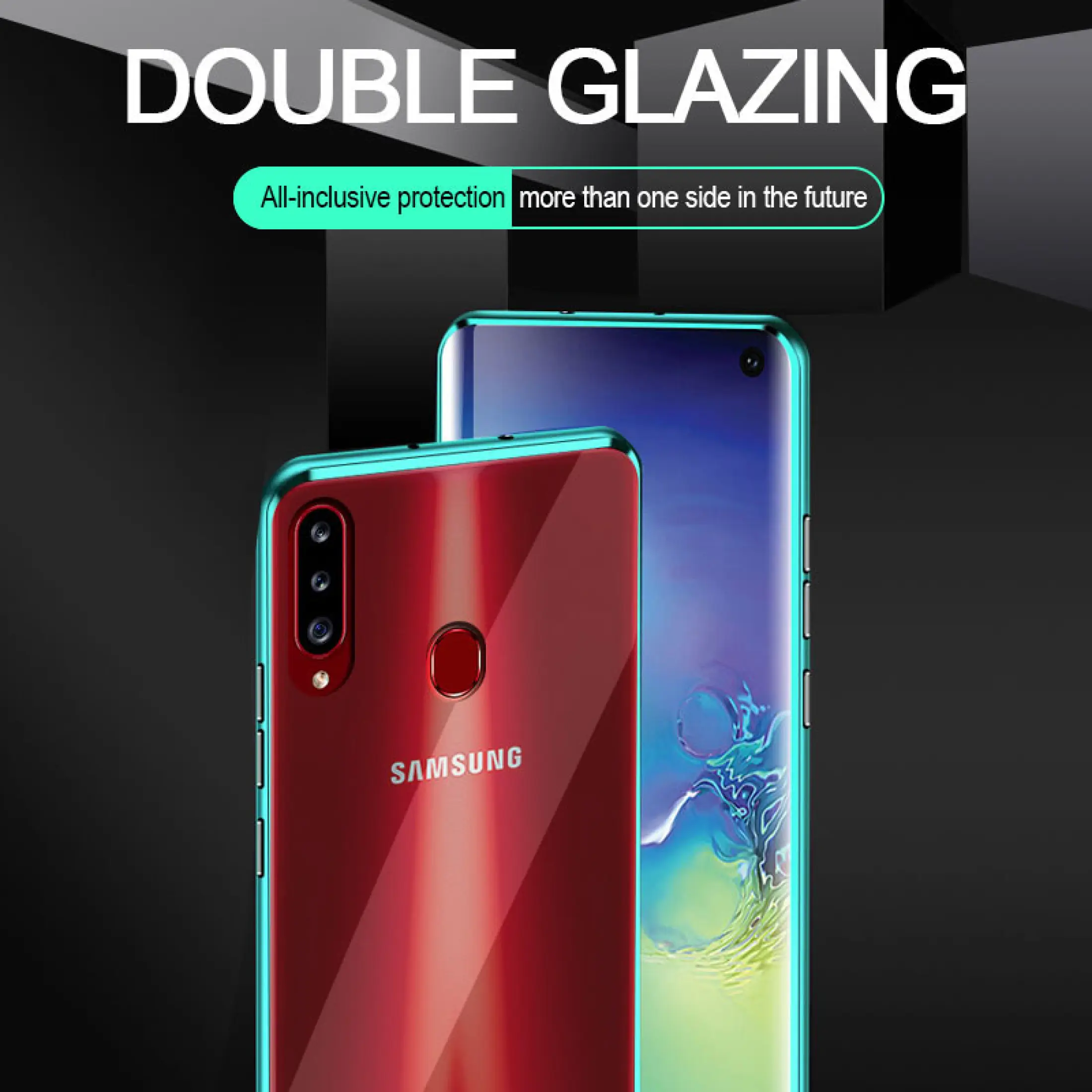 Untuk Samsung Galaxy A10s Magnetik Mewah Bersisi Ganda Sarung Hp Kaca Keras Depan Belakang Kaca 360 Cover Belakang Pelindung Penuh Lazada Indonesia