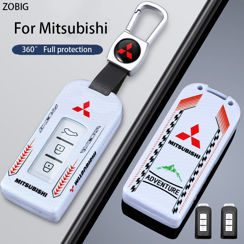 ZOBIG New PC+TPU case Car Key Fob Cover for 2018-2024 Mitsubishi Xpander Triton Pajero Sport Mirage Strada Outlander Eclipse Cross ASX Mirage Original remote key protection shell ราคา 294 บาท*ส่งฟรี