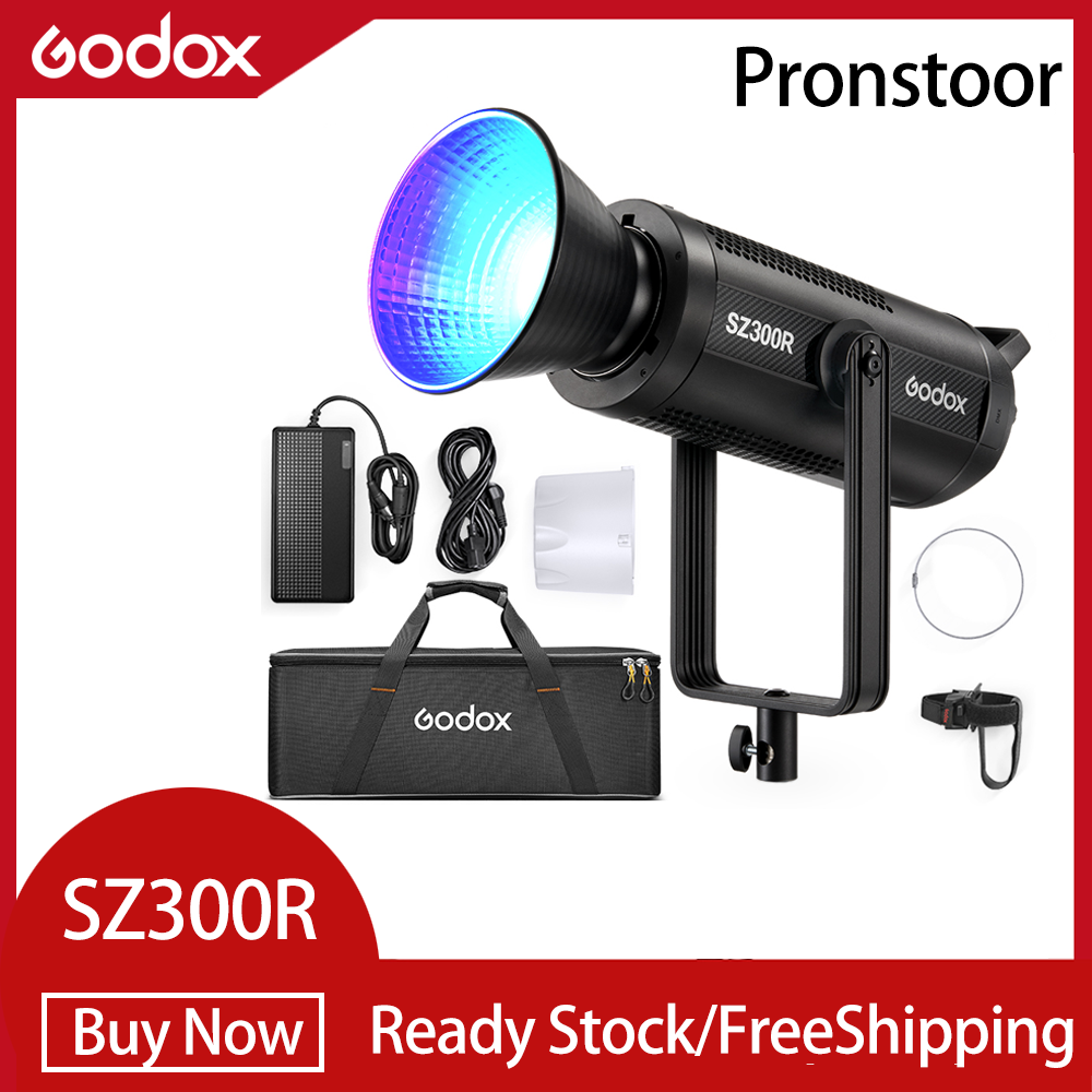 Godox SZ300R LED Video Light for Photography Studio Accessories Live 2500-10000K light body control ราคา 25,503 บาท*ส่งฟรี