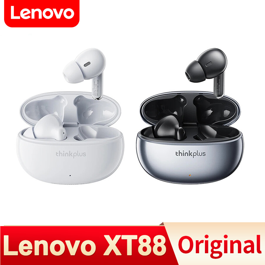 Lenovo XT88 Earphone Wireless Bluetooth 5.3 Headset HD Microphone Call Earbuds 250mAh Long Standby Headphones ราคา 299 บาท*ส่งฟรี