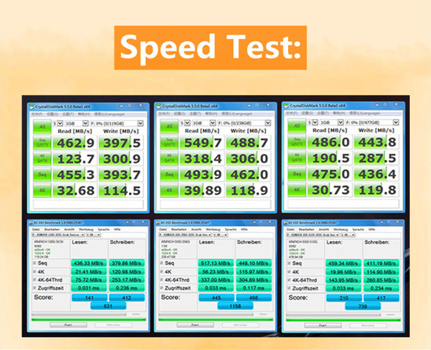 Walram MSATA MINI 512/256/128/64G SSD Ổ Cứng Bên Trong Gb/giây MSATA 6 Tốc Độ Cao
