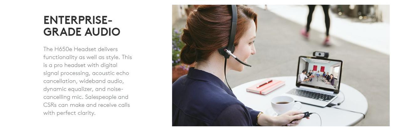 Logitech H650e USB Headset with Pro-Quality Audio and Noise & Echo Canceling Mic 18 931d862337358583c9f56152211be1c1