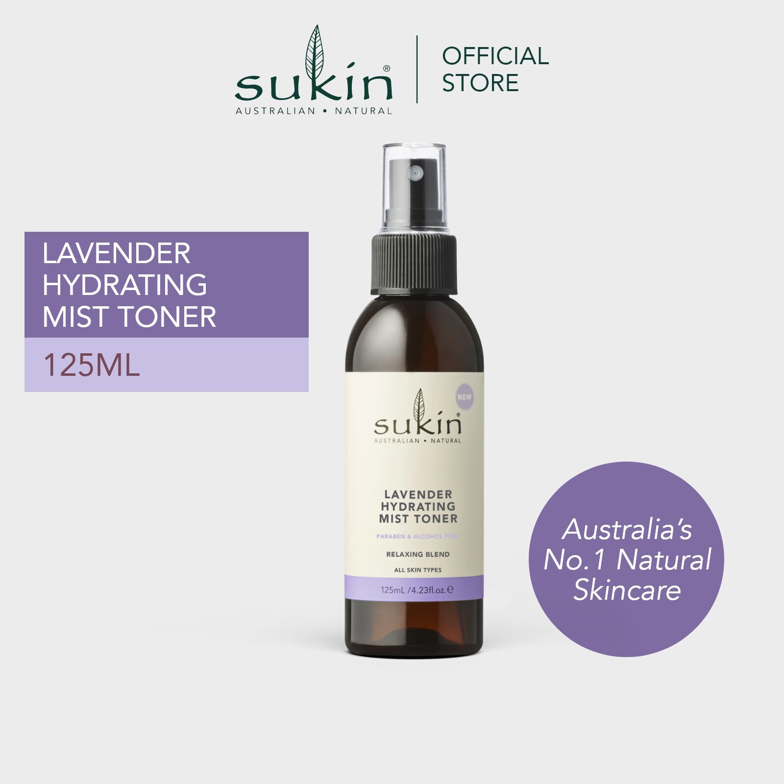 Gambar Sukin Hydrating Mist Toner   Lavender (125ml)