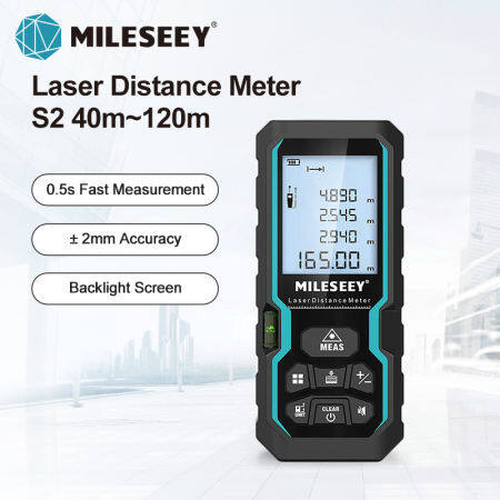 Mileseey Laser Distance Meter S6: 40m-120m Rangefinder