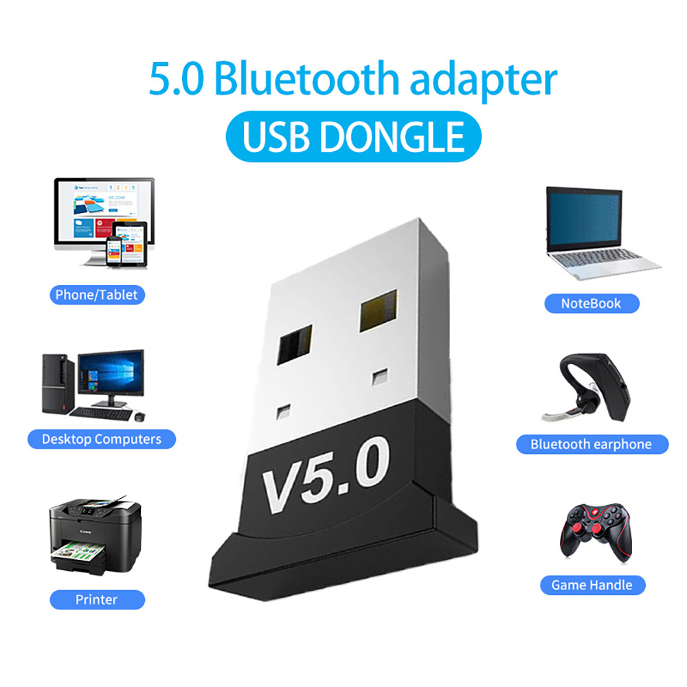 Wireless USB Bluetooth 5.0 Adapter AUX Bluetooth Transmitte Dongle Music Receiver for Computer PC Laptop