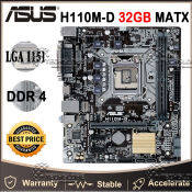 ASUS H110M Desktop Motherboard LGA 1151 DDR4 USB 3.0