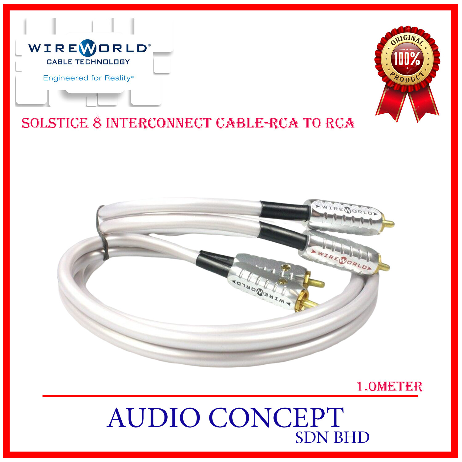 WireWorld Solstice 8 Interconnect 2-2 RCA Cable | Lazada